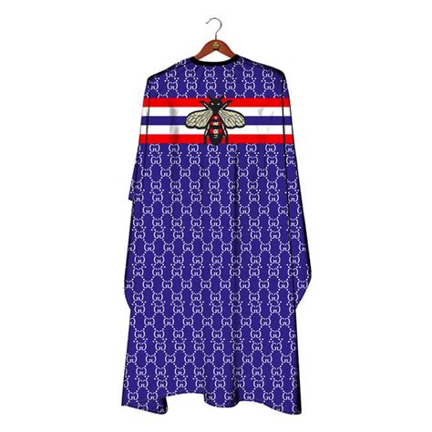 blue gucci barber cape|hair apron cape.